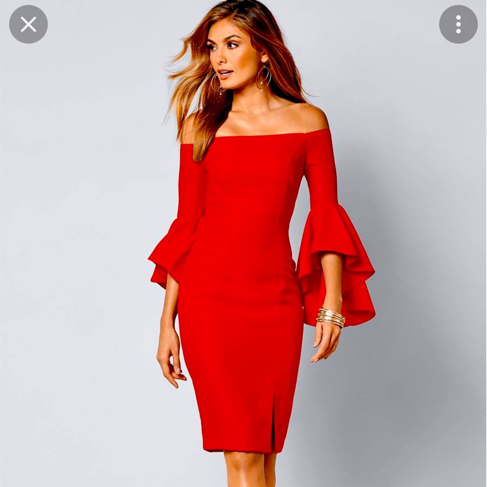 Off the shoulder Bellsleeve dress